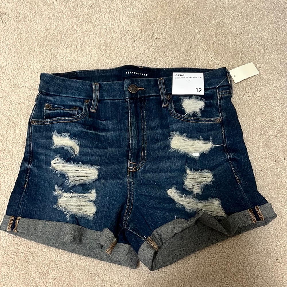 High rise curvy shorts